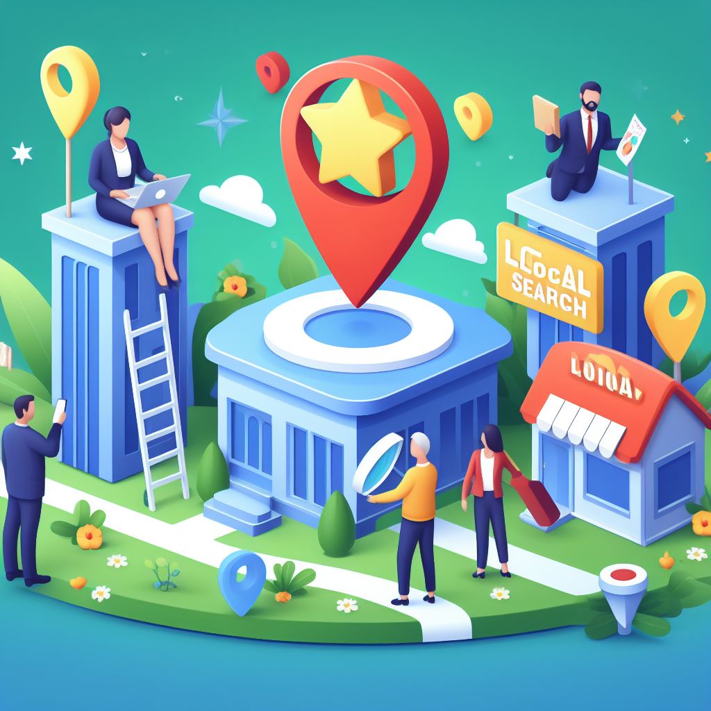 Local Search Ranking Strategies to Achieve Top Position